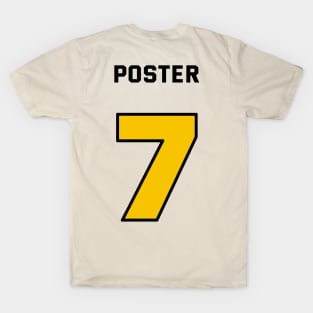 AP Poster 7 Jersey on Light T-Shirt